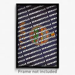 Edwardsville Kansas Poster (KS City Souvenir 11x17 Town Print)