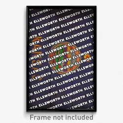 Ellsworth Kansas Poster (KS City Souvenir 11x17 Town Print)