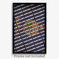 Oaklawn-Sunview Kansas Poster (KS City Souvenir 11x17 Town Print)
