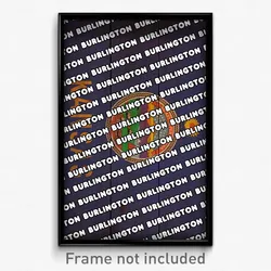 Burlington Kansas Poster (KS City Souvenir 11x17 Town Print)