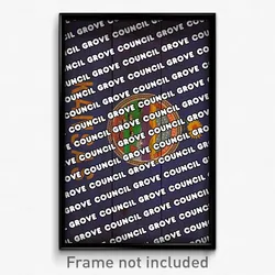 Council Grove Kansas Poster (KS City Souvenir 11x17 Town Print)