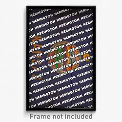 Herington Kansas Poster (KS City Souvenir 11x17 Town Print)