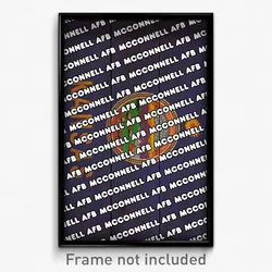 McConnell AFB Kansas Poster (KS City Souvenir 11x17 Town Print)