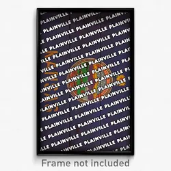 Plainville Kansas Poster (KS City Souvenir 11x17 Town Print)
