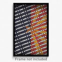 Avenue B and C Arizona Poster (AZ City Souvenir 11x17 Town Print)