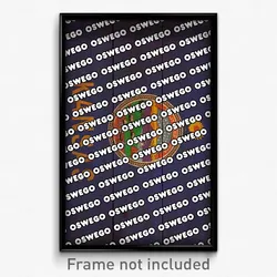 Oswego Kansas Poster (KS City Souvenir 11x17 Town Print)