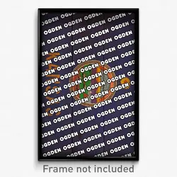 Ogden Kansas Poster (KS City Souvenir 11x17 Town Print)
