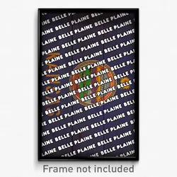 Belle Plaine Kansas Poster (KS City Souvenir 11x17 Town Print)
