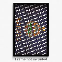 Erie Kansas Poster (KS City Souvenir 11x17 Town Print)