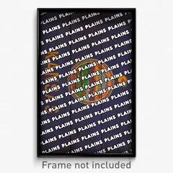 Plains Kansas Poster (KS City Souvenir 11x17 Town Print)
