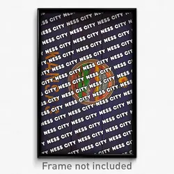 Ness City Kansas Poster (KS City Souvenir 11x17 Town Print)