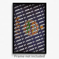 St. John Kansas Poster (KS City Souvenir 11x17 Town Print)