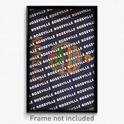 Rossville Kansas Poster (KS City Souvenir 11x17 Town Print)