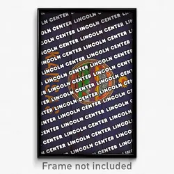 Lincoln Center Kansas Poster (KS City Souvenir 11x17 Town Print)