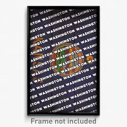 Washington Kansas Poster (KS City Souvenir 11x17 Town Print)