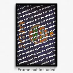 Benton Kansas Poster (KS City Souvenir 11x17 Town Print)