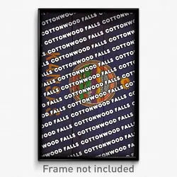 Cottonwood Falls Kansas Poster (KS City Souvenir 11x17 Town Print)