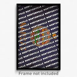 Nortonville Kansas Poster (KS City Souvenir 11x17 Town Print)