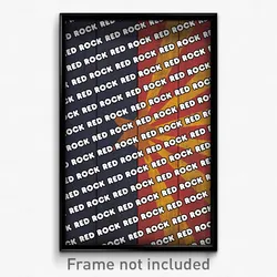 Red Rock Arizona Poster (AZ City Souvenir 11x17 Town Print)