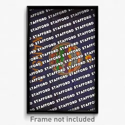 Stafford Kansas Poster (KS City Souvenir 11x17 Town Print)