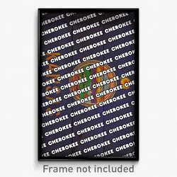 Cherokee Kansas Poster (KS City Souvenir 11x17 Town Print)