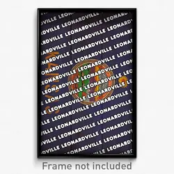 Leonardville Kansas Poster (KS City Souvenir 11x17 Town Print)