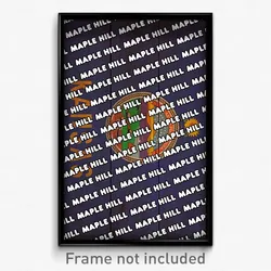 Maple Hill Kansas Poster (KS City Souvenir 11x17 Town Print)