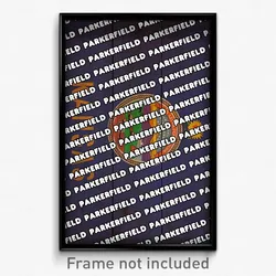 Parkerfield Kansas Poster (KS City Souvenir 11x17 Town Print)