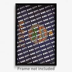Bird City Kansas Poster (KS City Souvenir 11x17 Town Print)