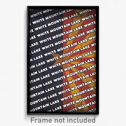 White Mountain Lake Arizona Poster (AZ City Souvenir 11x17 Town Print)