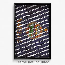 Williamsburg Kansas Poster (KS City Souvenir 11x17 Town Print)