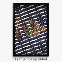 Almena Kansas Poster (KS City Souvenir 11x17 Town Print)