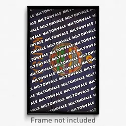 Miltonvale Kansas Poster (KS City Souvenir 11x17 Town Print)