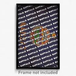 Buffalo Kansas Poster (KS City Souvenir 11x17 Town Print)