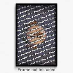 Louisville Kentucky Poster (KY City Souvenir 11x17 Town Print)