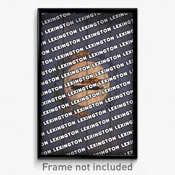 Lexington Kentucky Poster (KY City Souvenir 11x17 Town Print)