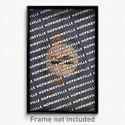 Hopkinsville Kentucky Poster (KY City Souvenir 11x17 Town Print)