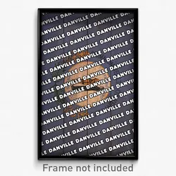 Danville Kentucky Poster (KY City Souvenir 11x17 Town Print)