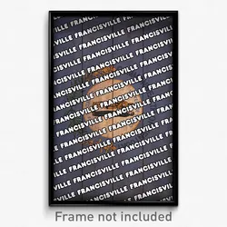 Francisville Kentucky Poster (KY City Souvenir 11x17 Town Print)