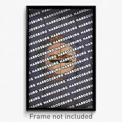 Harrodsburg Kentucky Poster (KY City Souvenir 11x17 Town Print)