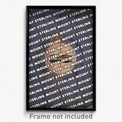Mount Sterling Kentucky Poster (KY City Souvenir 11x17 Town Print)