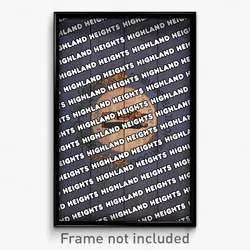 Highland Heights Kentucky Poster (KY City Souvenir 11x17 Town Print)