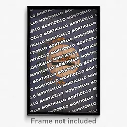 Monticello Kentucky Poster (KY City Souvenir 11x17 Town Print)