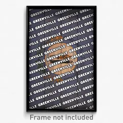 Greenville Kentucky Poster (KY City Souvenir 11x17 Town Print)