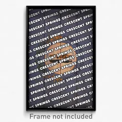 Crescent Springs Kentucky Poster (KY City Souvenir 11x17 Town Print)