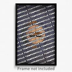 Tompkinsville Kentucky Poster (KY City Souvenir 11x17 Town Print)
