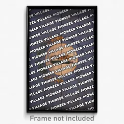 Pioneer Village Kentucky Poster (KY City Souvenir 11x17 Town Print)