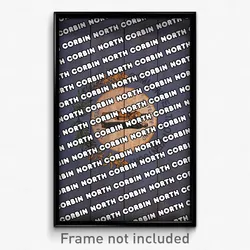 North Corbin Kentucky Poster (KY City Souvenir 11x17 Town Print)