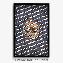 Orchard Grass Hills Kentucky Poster (KY City Souvenir 11x17 Town Print)