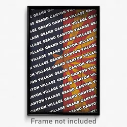 Grand Canyon Village Arizona Poster (AZ City Souvenir 11x17 Town Print)